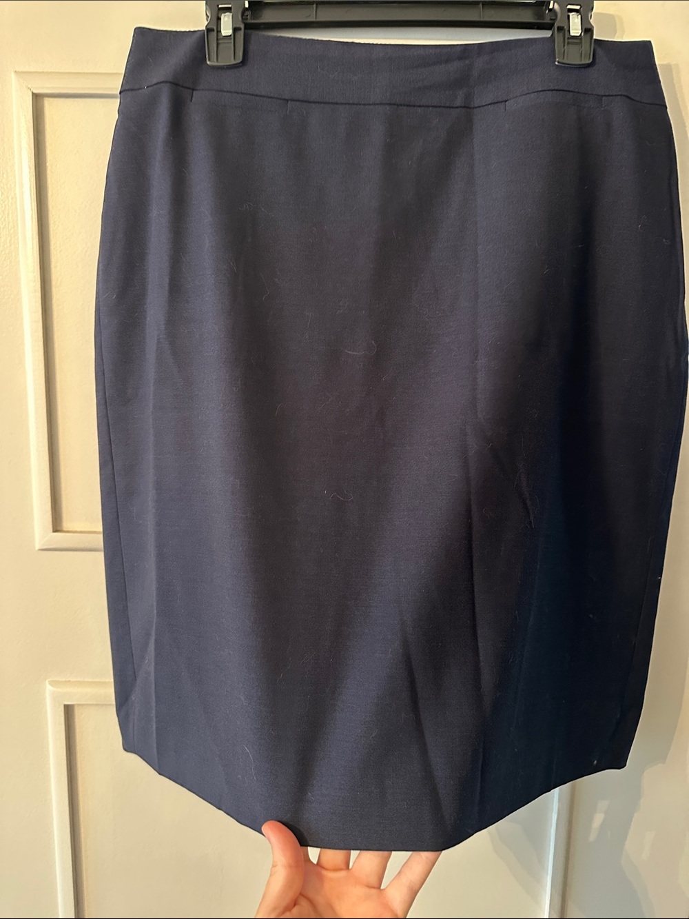 Banana Republic Classic Lined Navy Tailored Pencil Skirt